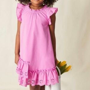 Matilda Jane Stella Eyelet Ruffle Dress Girls Size 10